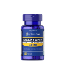 Puritan s Pride Melatonin 3 mg - Alvás Támogató Vitamin (120 Tabletta) vitamin és táplálékkiegészítő