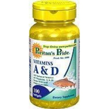 Puritans Pride A&D vitamin 100 db vitamin és táplálékkiegészítő