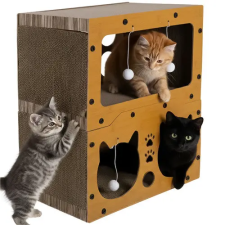Purlov Cat scratching post - two-story house Purlov 27017 macskabútor