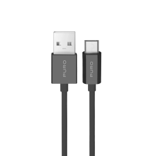 Puro USB-A - micro USB kábel 12W 2m - fekete kábel és adapter
