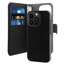 Puro Wallet Detachable MagSafe-kompatibilis könyvtok iPhone 14 Pro Max - fekete tok és táska