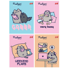 Pusheen Pusheen cicás tűzött füzet A/5, vonalas, 32 lap füzet