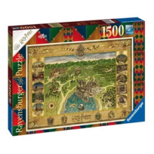  Puzzle 1500 db - Roxfort térképe puzzle, kirakós