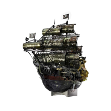 Puzzle 3D, Fém, Piececool, Nava Queen Anne's Revenge, 439 piese puzzle, kirakós