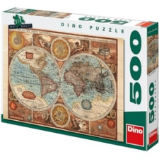 Puzzle 500 db - Világtérkép 1626-ból puzzle, kirakós