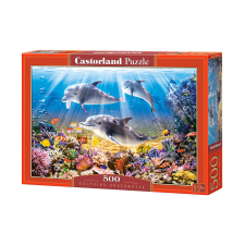  Puzzle 500 db. Víz alatti delfinek puzzle, kirakós