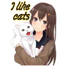 Puzzle - Anime lány cicával (120 db-os) puzzle, kirakós