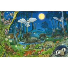 Puzzle Éjszakai Erdei Állatok 100 Darabos puzzle, kirakós