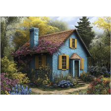  Puzzle Kék házikó 500 darab puzzle, kirakós