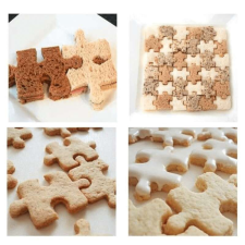  Puzzle keksz forma (4 db) konyhai eszköz