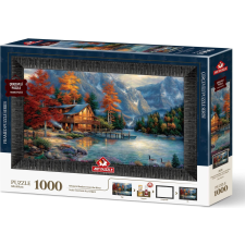  Puzzle kerettel és ragasztóval Árnyék a folyó felett 1000 darabos puzzle, kirakós