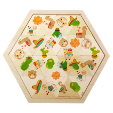 Puzzle mozaik lama 24 darabos puzzle, kirakós