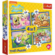 Puzzle Spongyabob Élete 4 az 1-ben puzzle, kirakós