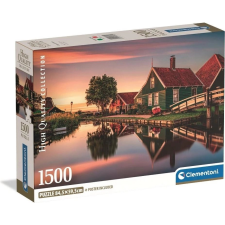  Puzzle történelmi falu Zaanse Schans 1500 darab puzzle, kirakós