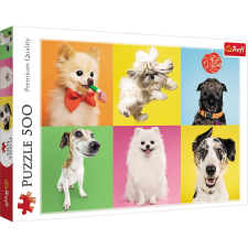 PUZZLE TREFL 500 KÖLYÖKKUTYÁK puzzle, kirakós