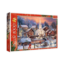 Puzzle,Trefl Puzzle – 1000 XMAS – White Christmas – Trefl 10602 puzzle, kirakós