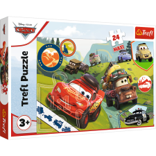 Puzzle,Trefl Puzzle - 24 Maxi - Fun cars - Disney Cars 3 14352 puzzle, kirakós