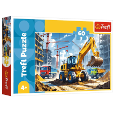 Puzzle,Trefl Puzzle 60 - Trefl 17406 kotró-rakodó traktor puzzle, kirakós