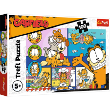 Puzzle,Trefl Rejtvény - 100 - Lazy Garfield Trefl 16521 puzzle, kirakós