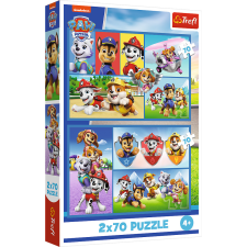 Puzzle,Trefl Rejtvény - 2x70 - Mancsos járőrszabályok Trefl 34441 puzzle, kirakós
