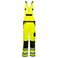  PW3 Hi-Vis kantáros nadrág PW_PW344YBRS Sárga/Fekete - S méret láthatósági ruházat