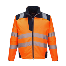  PW3 Hi-Vis Softshell kabát PW_T402ONRM Narancs/Navy - M méret láthatósági ruházat