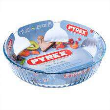 Pyrex hőálló üveg kerek sütőforma 26x5,8 cm  2,1 literes edény
