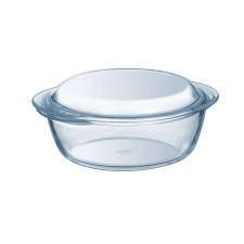 Pyrex kerek hőálló edény fedővel 1.3 l edény