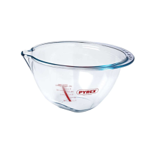 Pyrex keverőtál 4,2 liter, 30cm átmérő mércés, dönthető, csőrös konyhai eszköz
