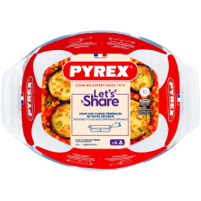Pyrex sütőedény 2,1 l ovális, üveg edény
