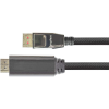 Python GC-M0217 DisplayPort 1.4 - HDMI 2.0 Kábel 2m - Fekete (GC-M0217)