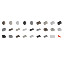 Q-BRiCKS® | 300 db-os szürke építőkocka készlet (alapkockák) barkácsolás, építés