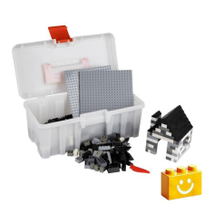 Q-BRiCKS | 400 db-os, 100% kompatibilis építőkocka készlet | házikó barkácsolás, építés