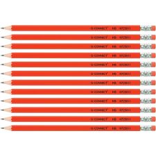 Q-CONNECT HB, hatszögű, radírral - 12 darabos csomagolás ceruza