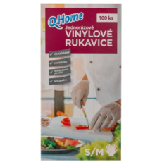 Q Home Q Otthoni kesztyű (100 db/doboz) S/M eldobható