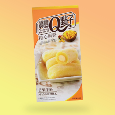  Q Mochi Roll Mango Milk tejes mangó ízű 150g csokoládé és édesség