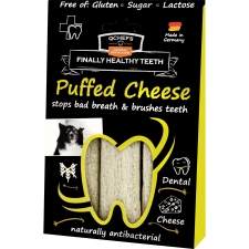 Qchefs Puffed Cheese Természetes Fogtisztító Stick Kutyáknak jutalomfalat kutyáknak