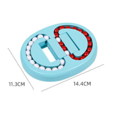 Qingtang Craft Tologatós logikai játék - piros és fehér golyókkal. kreatív és készségfejlesztő