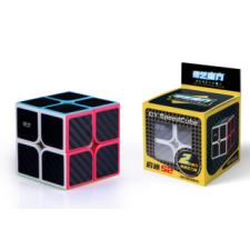 QiYI Carbon Fiber 2x2 kocka kreatív és készségfejlesztő