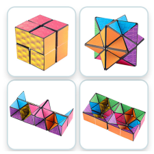  QiYi shape shiftting Retro Kocka texture kreatív és készségfejlesztő