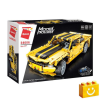  QMAN 54006 - Sárga klasszikus sportautó - 100% technic-kompatibilis építőjáték