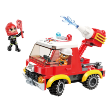 QMAN építőkészlet Mine City Fire Line W12011-1 tűzoltóautó 110 db (LEGO kompatibilis) barkácsolás, építés