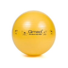 QMED Gimnasztikai labda pumpával (45 cm) - Sárga fitness labda
