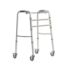 QMED Viteacare összecsukható Rollátor fékezhető kerékkel Max 110kg - Ezüst gyógyászati segédeszköz