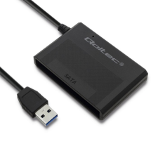 Qoltec 50644 2.5" USB 3.0 Külső HDD/SSD ház - Fekete asztali számítógép kellék