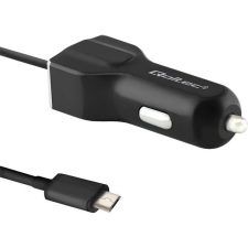 Qoltec autós töltő USB + micro USB kábel (50143) (50143) mobiltelefon kellék