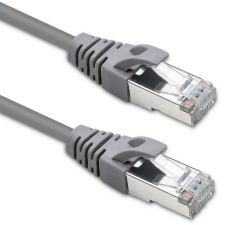 Qoltec FTP CAT5e Patch kábel 5m - Szürke kábel és adapter