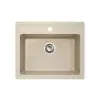  Quadro 60 Metalac 175432 Gránit Mosogatótálca - Extra mély, Egymedencés, Négyzet, Pezsgő