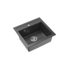 Quadron JOHNNY 110, 500 x 470 mm black diamond fekete színű gránit mosogatótálca mosogatótálca
