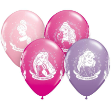 Qualatex 11 inch-es Disney Hercegnők Latex Lufi party kellék